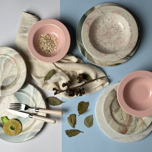 Turqpink 24 Plates Dinner Set